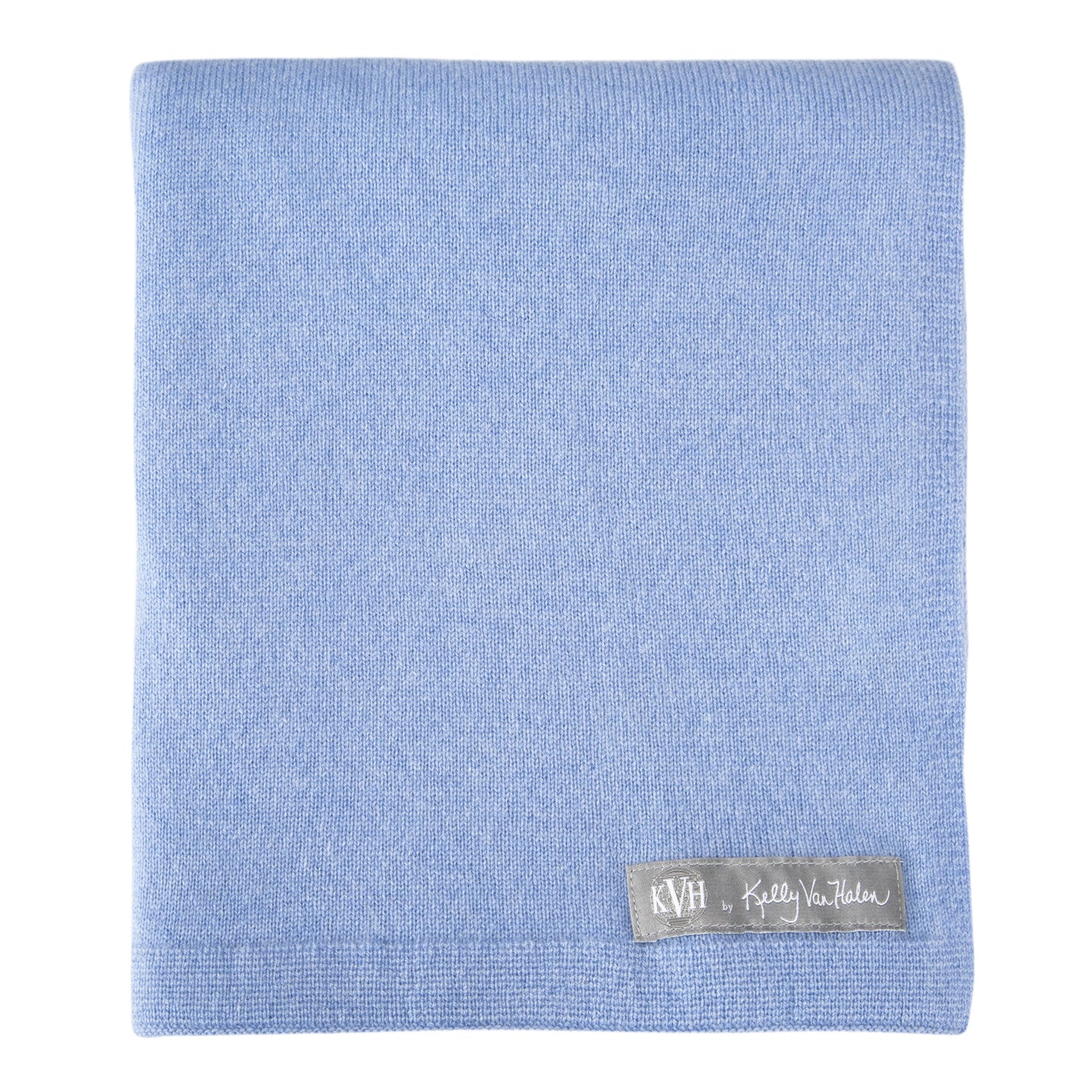 Bespoke Baby Cashmere Blanket in Denim Blue