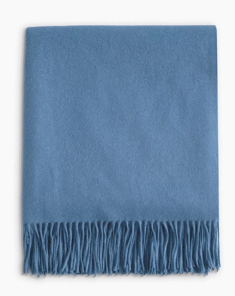 Blue cashmere blanket clearance