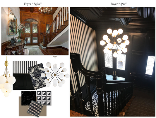 Dramatic Foyer "Before and After