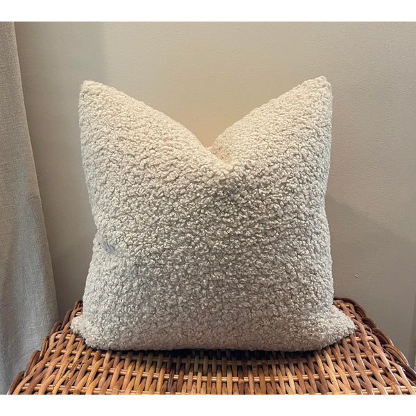 Teddy Faux Shearling Pillows with Down Inserts (Pair)