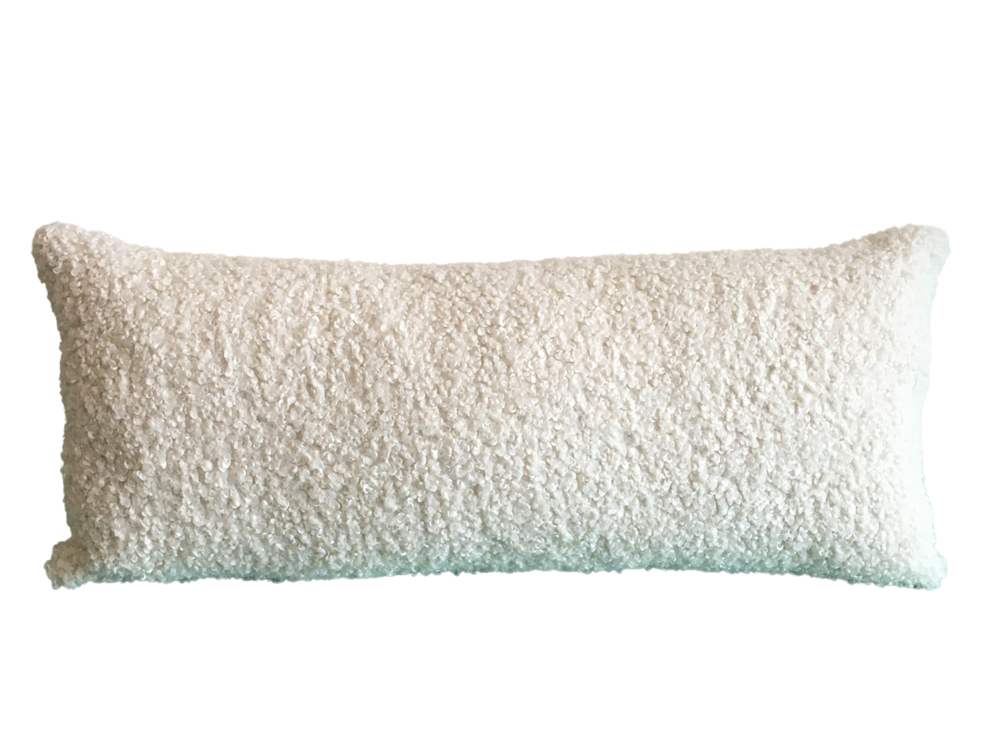 Ivory Boucle Lumbar Pillow & Insert