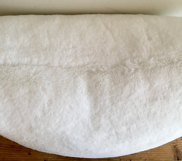 Polar White Faux Fur Pillow