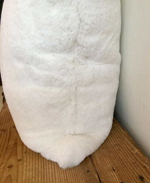 Polar White Faux Fur Pillow