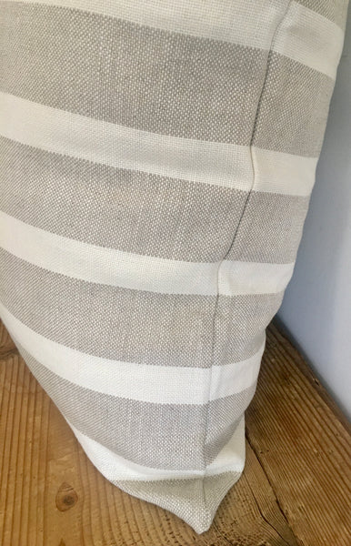Ecru & Sand Linen Pillow Shams - (Pair)
