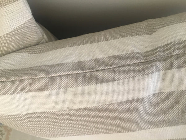 Ecru & Sand Linen Pillow Shams - (Pair)
