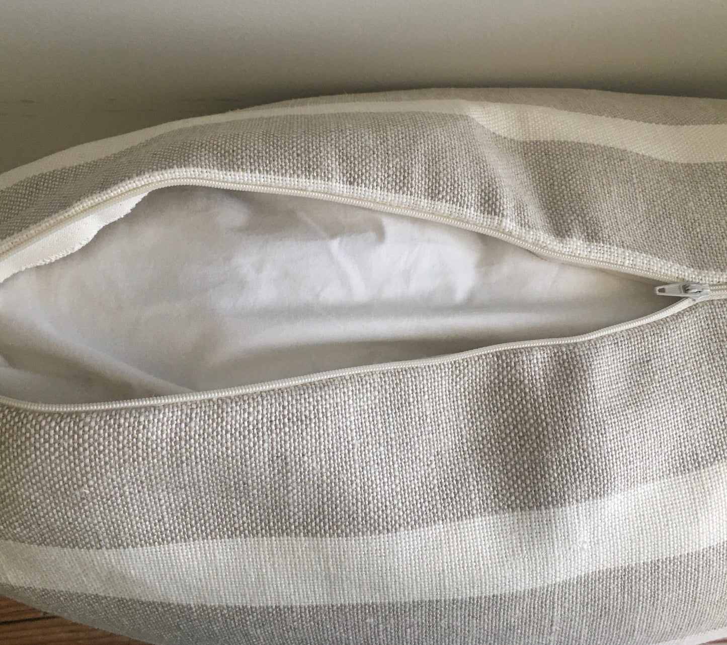 Ecru & Sand Linen Pillow Shams - (Pair)