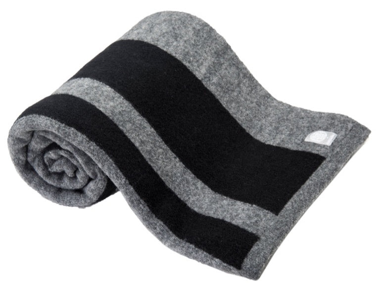 Super Soft Italian Wool-Yak Blanket/Wrap (Stripe)