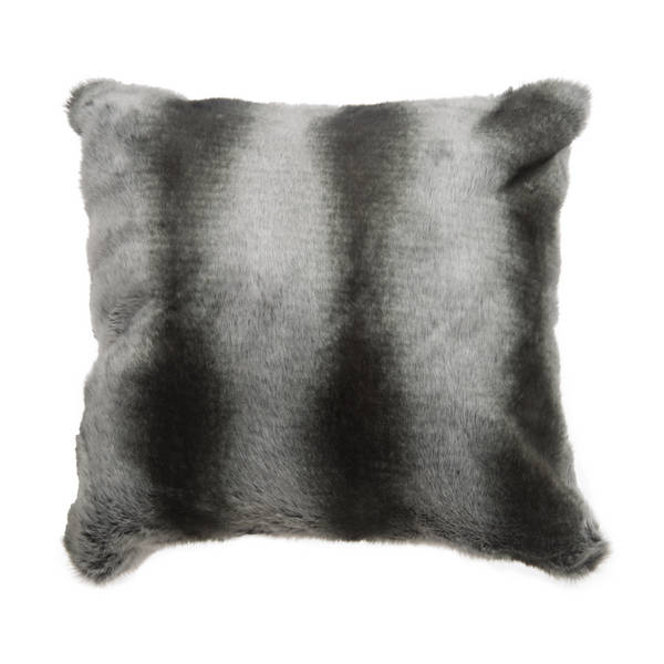 Lunar Sable Luxe Faux Fur Pillow Cover