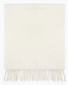 Cashmere Blanket in Marble White